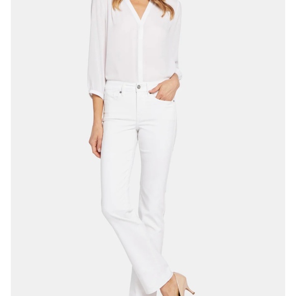 NYDJ Marilyn Straight Jean Size 6 White - Picture 3 of 10